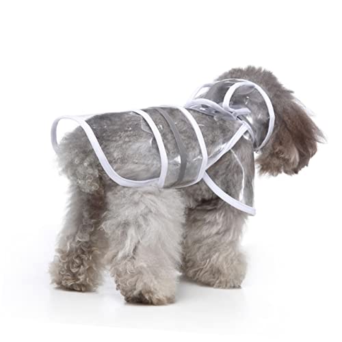 EXHUMKY Hunderegenmantel Mit Kapuze Und Reflektierenden Streifen Wasserdichter Haustier-Regenmantel Für Kleine Hunde Weiß s Verstellbar Langlebig Und Sicher Bei Nacht EXHUMKY Hunderegenmantel Mit Kapuze Und Reflektierenden Streifen Wasserdichter Haustier-Regenmantel Für Kleine Hunde Weiß s Verstellbar Langlebig Und Sicher Bei Nacht von EXHUMKY