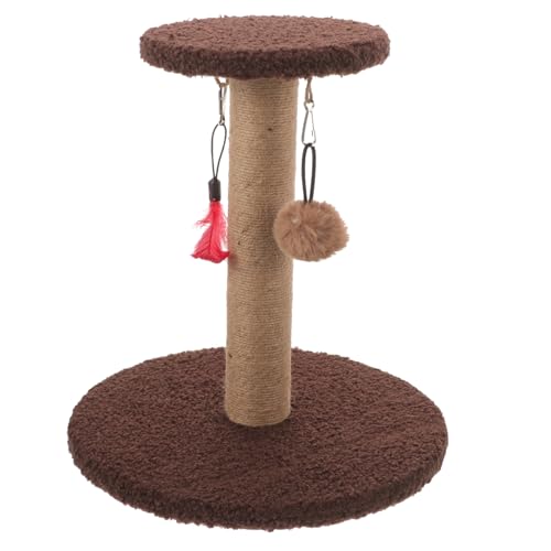EXHUMKY Katzenkratzbaum Katzenregal Katzenkratzer Verschleißfeste Kratzstange Vertikaler Kätzchenkratzer Bodenkratzbaum Katzennagelkratzer Vertikales Kratzbaumseil EXHUMKY Katzenkratzbaum Katzenregal Katzenkratzer Verschleißfeste Kratzstange Vertikaler Kätzchenkratzer Bodenkratzbaum Katzennagelkratzer Vertikales Kratzbaumseil von EXHUMKY