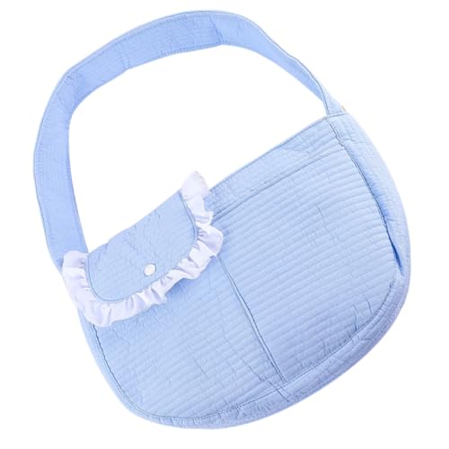 Tasche Für Haustiere Rucksackträger Für Katzen Katzentasche Hundetragetaschen Für Kleine Hunde Hundekotbeutel Handtasche, Umhängetasche Katzenzubehör Katzenkäfig Sky-Blue Polyester EXHUMKY von EXHUMKY