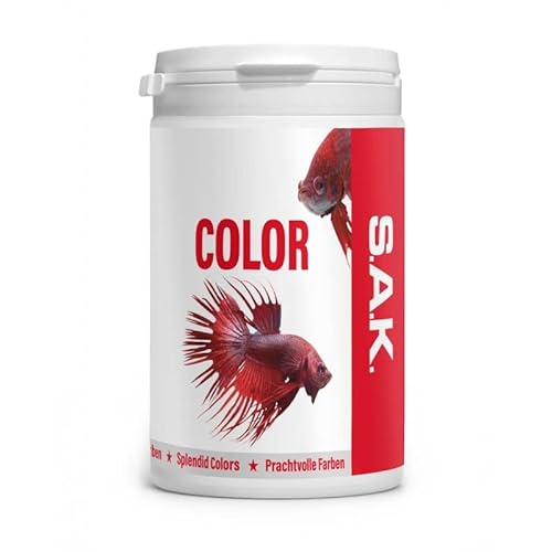 EXOT HOBBY - S.A.K. Color - extrudiertes farbverstärkendes Alleinfuttermittel für alle Zierfischarten. Granulat 400 g (1000 ml) Granulatgröße 0 Körnung 0.04-0.6 mm - Fischgröße 2-3 cm von EXOT HOBBY