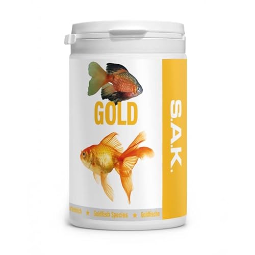 EXOT HOBBY - S.A.K. Gold - extrudiertes Alleinfuttermittel für alle Karpfenfischarten Flocken 185 g (1000 ml) von EXOT HOBBY
