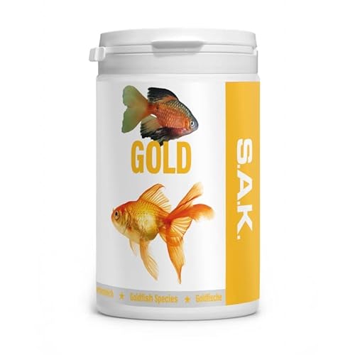 EXOT HOBBY - S.A.K. Gold - extrudiertes Alleinfuttermittel für alle Karpfenfischarten Granulat 130 g (300 ml) Granulatgröße 0 Körnung 0.04-0.6 mm - Fischgröße 2-3 cm von EXOT HOBBY