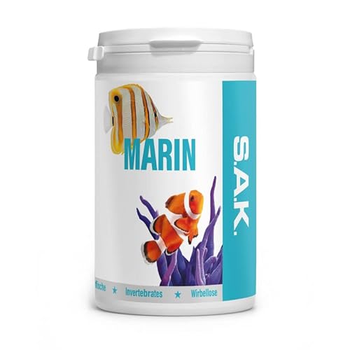 EXOT HOBBY - S.A.K. Marin - Alleinfuttermittel für alle Meerwasserfische und Meerwassertiere. Flocken 185 g (1000 ml) von EXOT HOBBY
