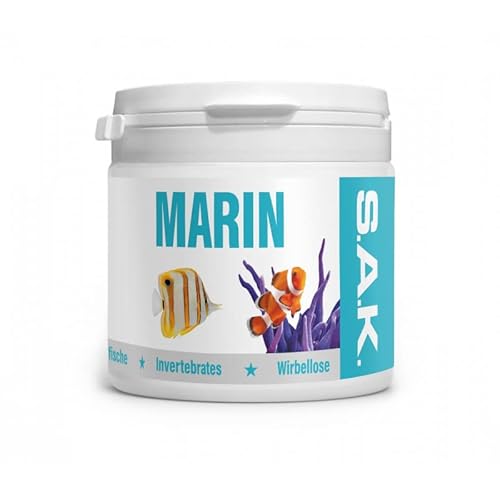 EXOT HOBBY - S.A.K. Marin - Alleinfuttermittel für alle Meerwasserfische und Meerwassertiere. Flocken 25 g (150 ml) von EXOT HOBBY