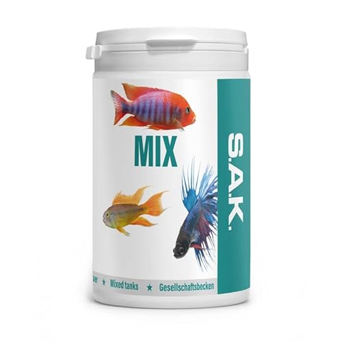 EXOT HOBBY - S.A.K. Mix - extrudiertes Alleinfuttermittel für alle Zierfischarten. Granulat 400 g (1000 ml) Granulatgröße 00 Körnung 0.01-0.4 mm - Fischgröße 1-2 cm von EXOT HOBBY