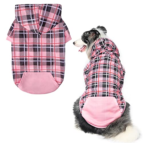 EXPAWLORER Hunde-Kapuzenpullover mit Karomuster, britischer Stil, warmer Hundepullover mit Loch für die Leine, Pitbull-Kleidung, Wintermantel, Bekleidung für alle Rassen, Welpen, Mädchen, Jungen, EXPAWLORER Hunde-Kapuzenpullover mit Karomuster, britischer Stil, warmer Hundepullover mit Loch für die Leine, Pitbull-Kleidung, Wintermantel, Bekleidung für alle Rassen, Welpen, Mädchen, Jungen, von EXPAWLORER