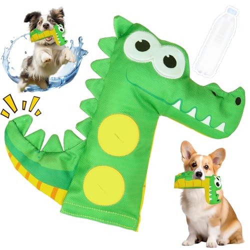 EXPAWLORER Quietschendes, schwimmendes Hundespielzeug, Knisterpapier, Quietsch-Plüsch-Wasserflaschen-Spielzeug ohne Füllkörper, weiches Puzzle, interaktives Trainingsspielzeug für kleine, mittelgroße EXPAWLORER Quietschendes, schwimmendes Hundespielzeug, Knisterpapier, Quietsch-Plüsch-Wasserflaschen-Spielzeug ohne Füllkörper, weiches Puzzle, interaktives Trainingsspielzeug für kleine, mittelgroße von EXPAWLORER