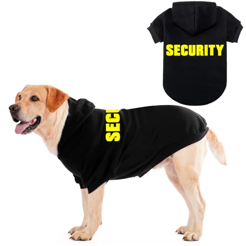 EXPAWLORER Sicherheits-Hunde-Kapuzenpullover, Hunde-Sweatshirt, weiches Fleece gefüttert, Haustierkleidung, kaltes Wetter, Kapuzenjacke, hält warm für kleine, mittelgroße und große Hunde, Größe 4XL von EXPAWLORER