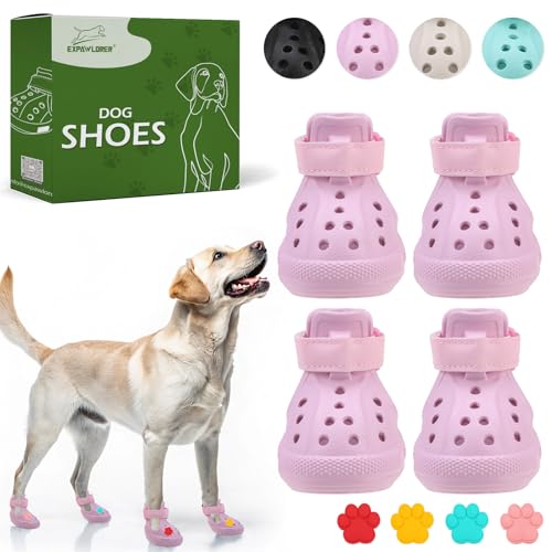 Hundeschuhe für heißen Bürgersteig – rutschfeste Sommer-Hundeschuhe für kleine, mittelgroße und große Hunde, reflektierende Haustierstiefel und Pfotenschutz, einfaches An- und Ausziehen, wasserdicht Hundeschuhe für heißen Bürgersteig – rutschfeste Sommer-Hundeschuhe für kleine, mittelgroße und große Hunde, reflektierende Haustierstiefel und Pfotenschutz, einfaches An- und Ausziehen, wasserdicht von EXPAWLORER