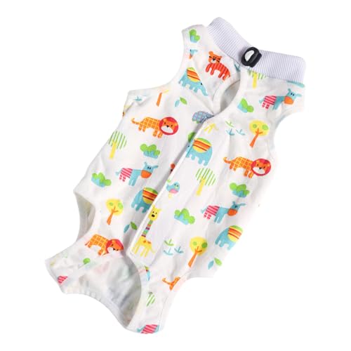 EXQIOUR Katzen-Body mit Cartoon-Muster, nach Operationen, Bauch-Wundpflege, Erholungsanzug, nach Operationen, für atmungsaktives Erholungsoutfit von EXQIOUR