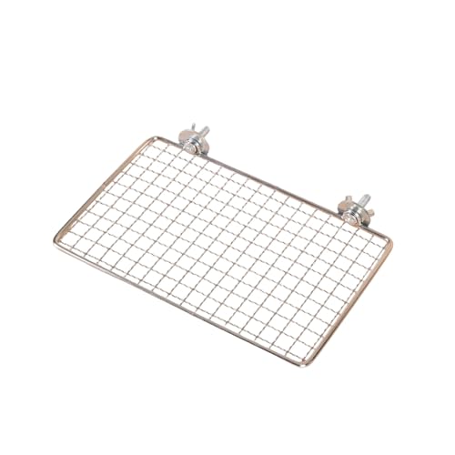 Käfig-Vogel-Sitzstange, Edelstahl-Netz, Papageien-Ruhe, Sprungständer, Regal für sichere und bequeme Ruheplattform Käfig-Vogel-Sitzstange, Edelstahl-Netz, Papageien-Ruhe, Sprungständer, Regal für sichere und bequeme Ruheplattform von EXQIOUR