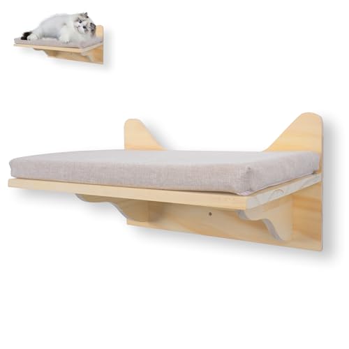 EXTFANS Kletterwand Katzen, Großes Katzenregal zur Wandmontage, Wandmontiertes Katzen mit, Wandregale zum Klettern, Spielen, 38 * 27cm EXTFANS Kletterwand Katzen, Großes Katzenregal zur Wandmontage, Wandmontiertes Katzen mit, Wandregale zum Klettern, Spielen, 38 * 27cm von EXTFANS
