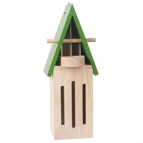 EXTRWORY Bienenhaus aus Holz, Insektenhotel aus Naturholz, Gartenunterschlupf, Nistkasten, Outdoor-Dekoration, hängendes Bestäuberhaus, nachhaltiger Lebensraum, Bienenstock EXTRWORY Bienenhaus aus Holz, Insektenhotel aus Naturholz, Gartenunterschlupf, Nistkasten, Outdoor-Dekoration, hängendes Bestäuberhaus, nachhaltiger Lebensraum, Bienenstock von EXTRWORY