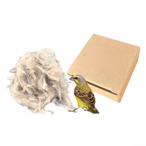 Natürliche Nistmaterialien für kleine Vögel, Jute- und Baumwollmischung für gemütliche Umgebungen (40g) von EXTRWORY
