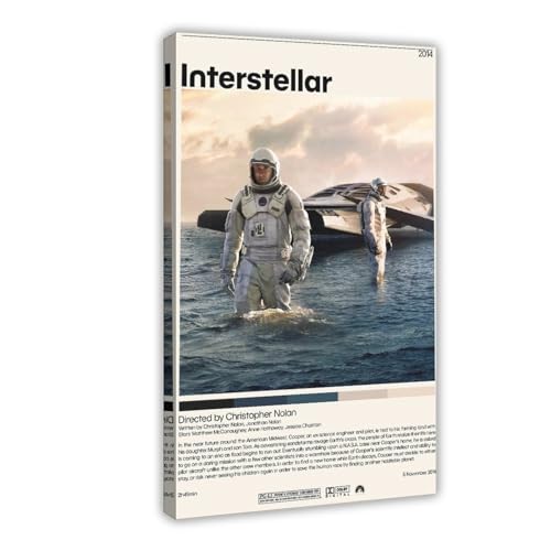 EYEZER Interstellar Filmposter auf Leinwand, Poster, Wandkunst, Dekor, Bild, Gemälde für Wohnzimmer, Schlafzimmer, Dekoration, Rahmenstil, 60 x 90 cm EYEZER Interstellar Filmposter auf Leinwand, Poster, Wandkunst, Dekor, Bild, Gemälde für Wohnzimmer, Schlafzimmer, Dekoration, Rahmenstil, 60 x 90 cm von EYEZER