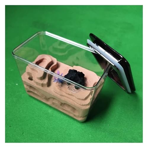 Ameisenburg Terrarium, Ameisenburg-Lebensraum, Acryl-Gips, Ameisennest, transparent, 13 x 8,5 x 10,5 cm von EYRMQWJPC
