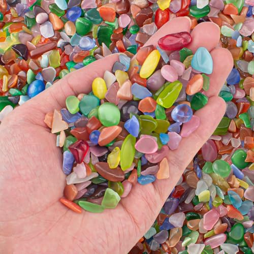EZEELAI Bunte Katzenaugen-Steine, poliert, Aquarium-Steine, Kies, 7–9 mm, natürliche Edelsteine, Trommelspäne, Großpackung für Aquarium, Vasenfüller, Sukkulenten, Dekoration, 0,2 kg EZEELAI Bunte Katzenaugen-Steine, poliert, Aquarium-Steine, Kies, 7–9 mm, natürliche Edelsteine, Trommelspäne, Großpackung für Aquarium, Vasenfüller, Sukkulenten, Dekoration, 0,2 kg von EZEELAI