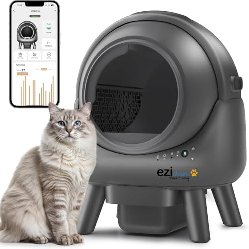 Eziclean® CATBOT K6i Katzenstreu, selbstreinigend, vernetzt, Katzentoilette von EZICLEAN