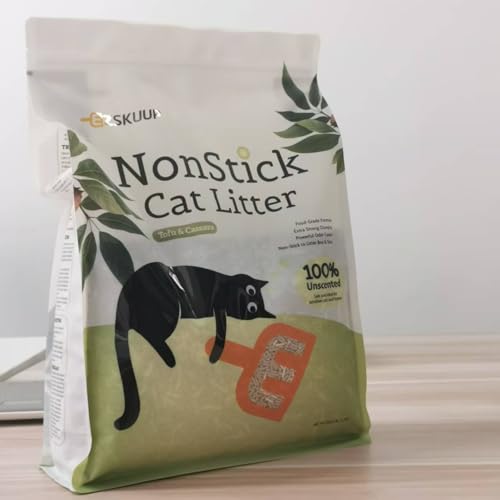 Antihaftende Ultraklumpende Katzenstreu Klumpstreu für Katzen, 4.1kg x 4 Stück von EZSKUUP