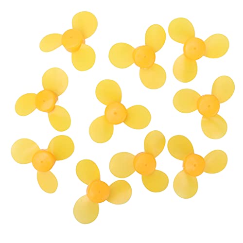 Eacam Toy Propeller 10pcs, ABS -Kunststoff 3 Blades Lüftermodellzubehör Gelb 743y2a, Fährt Reibungslos mit Großem Schub, Ersetzen, Geeignet für Mini Eacam Toy Propeller 10pcs, ABS -Kunststoff 3 Blades Lüftermodellzubehör Gelb 743y2a, Fährt Reibungslos mit Großem Schub, Ersetzen, Geeignet für Mini von Eacam