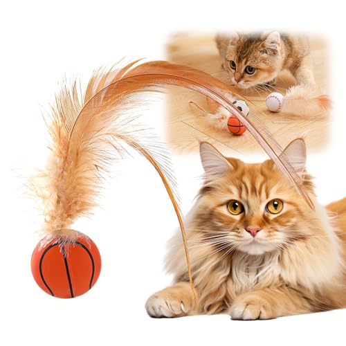 Interaktives Federball-Spielzeug-Set für Katzen, 2025 Neues Rollendes Katzenspielzeug mit elastischer Federbasis & weichen Silikonfedern für Indoor-Katzen/Kätzchen, Übung & Training Stimulierendes Interaktives Federball-Spielzeug-Set für Katzen, 2025 Neues Rollendes Katzenspielzeug mit elastischer Federbasis & weichen Silikonfedern für Indoor-Katzen/Kätzchen, Übung & Training Stimulierendes von Eadwe