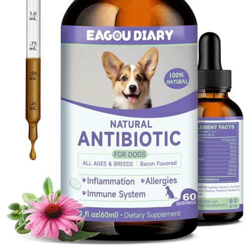 Natürliche Antibiotika für Hunde - Juckreiz Hunde Linderung - Stärkung des Kräuter Immunsystems, Allergie Linderung, Gegen Juckreiz, Pflanzliche Antibiotika Tropfen für Kräuter mit Vitaminen Natürliche Antibiotika für Hunde - Juckreiz Hunde Linderung - Stärkung des Kräuter Immunsystems, Allergie Linderung, Gegen Juckreiz, Pflanzliche Antibiotika Tropfen für Kräuter mit Vitaminen von Eagou Diary