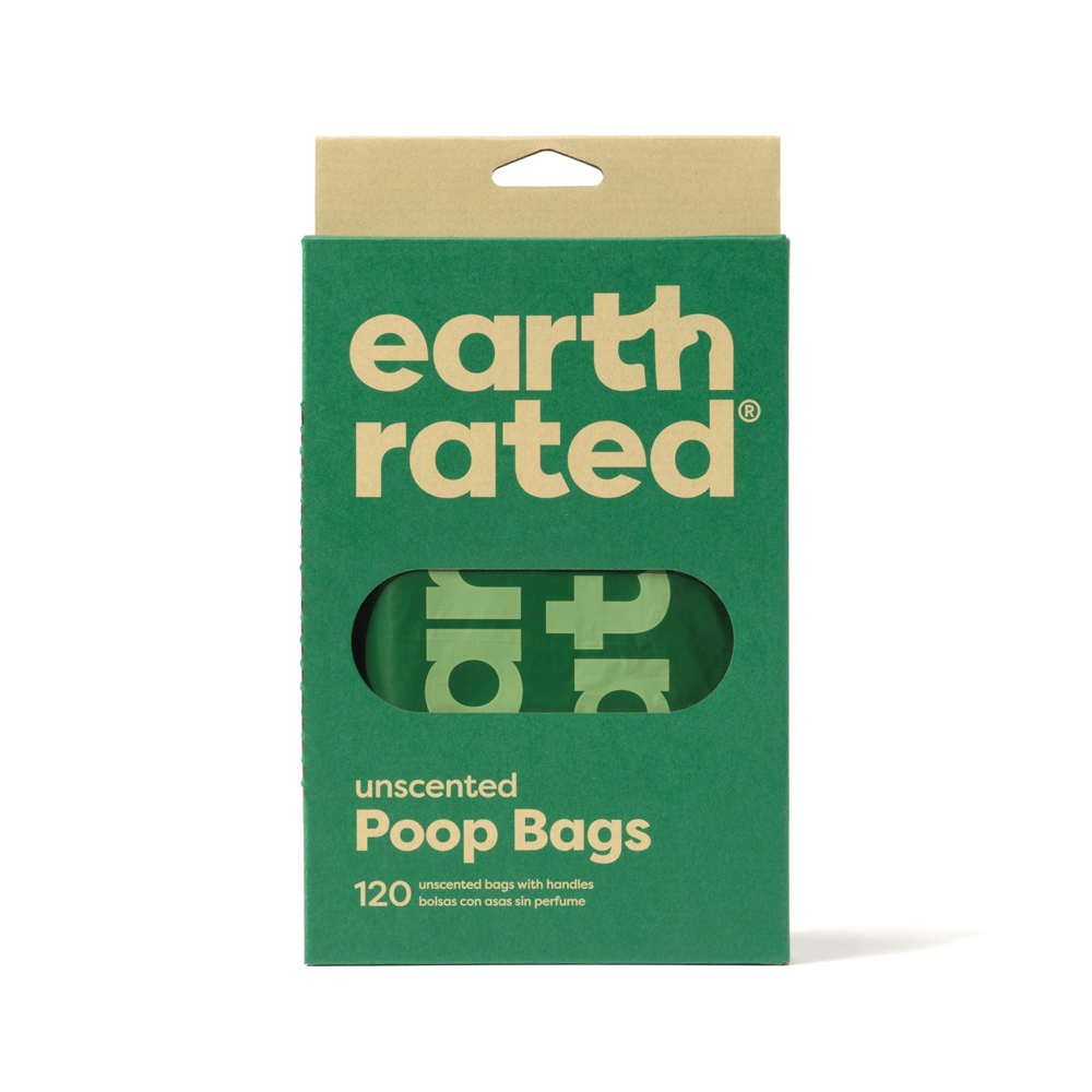 Earth Rated 120 Kotbeutel mit Griff - Duftlos Earth Rated 120 Kotbeutel mit Griff - Duftlos von Earth Rated