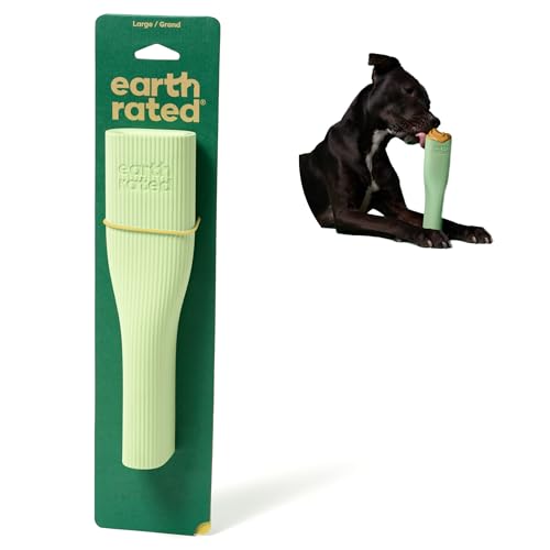 Earth Rated Kauspielzeug, bereicherndes Spielzeug für ausgewachsene Hunde und Welpen, geeignet für Spülmaschine und Gefrierfach, aus Naturgummi, groß, grün Earth Rated Kauspielzeug, bereicherndes Spielzeug für ausgewachsene Hunde und Welpen, geeignet für Spülmaschine und Gefrierfach, aus Naturgummi, groß, grün von Earth Rated