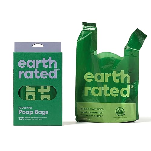 Earth Rated Hundekotbeutel, mit Henkeln, leicht zu verknoten und garantiert auslaufsicher, Lavendelduft, 120 Henkelbeutel Earth Rated Hundekotbeutel, mit Henkeln, leicht zu verknoten und garantiert auslaufsicher, Lavendelduft, 120 Henkelbeutel von Earth Rated