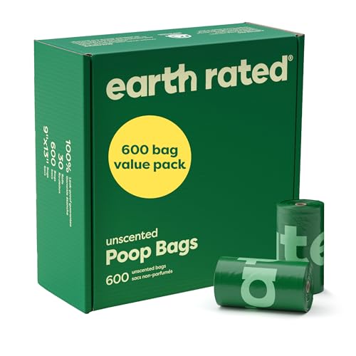 Earth Rated Hundekotbeutel Vorteilspackung, auslaufsichere und extra dicke Haustierkotbeutel für große und kleine Hunde, Nachfüllrollen, geruchlos, 600 Stück Earth Rated Hundekotbeutel Vorteilspackung, auslaufsichere und extra dicke Haustierkotbeutel für große und kleine Hunde, Nachfüllrollen, geruchlos, 600 Stück von Earth Rated