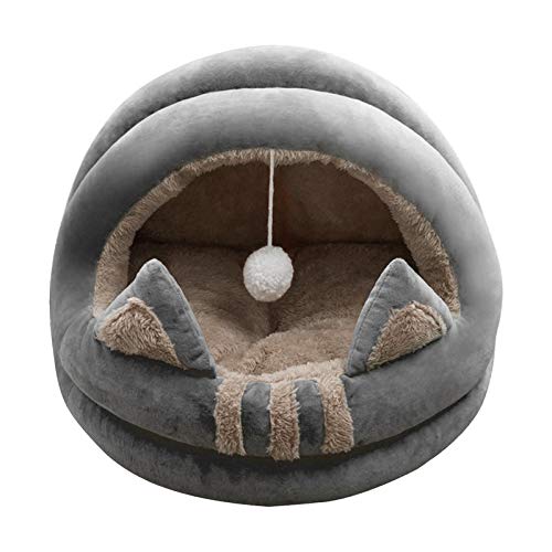 Earthily Katzenhöhle Katzenbett Tierbett - Katzen Bett Katzenzelt Katzenkorb,Weicher Und Bequemer Atmungsaktiv Schlafplatz,Katzenbettchen Zum Schlafen 35cm 40cm 50cm von Earthily