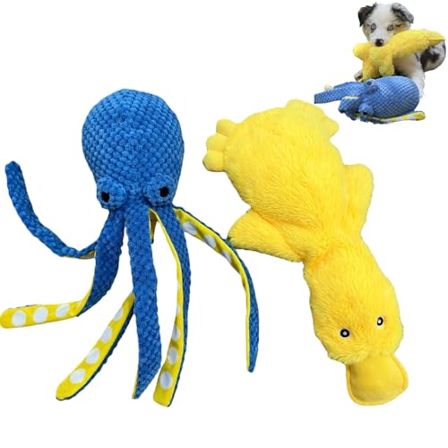 Ente und Oktopus Hundespielzeug - Knistern Hundespielzeug Quietschendes Hundespielzeug Plüsch Hundespielzeug Keine Füllung Hundespielzeug Interaktives Langeweile Beschäftigtes Spielzeug Beruhigendes Ente und Oktopus Hundespielzeug - Knistern Hundespielzeug Quietschendes Hundespielzeug Plüsch Hundespielzeug Keine Füllung Hundespielzeug Interaktives Langeweile Beschäftigtes Spielzeug Beruhigendes von East to Western
