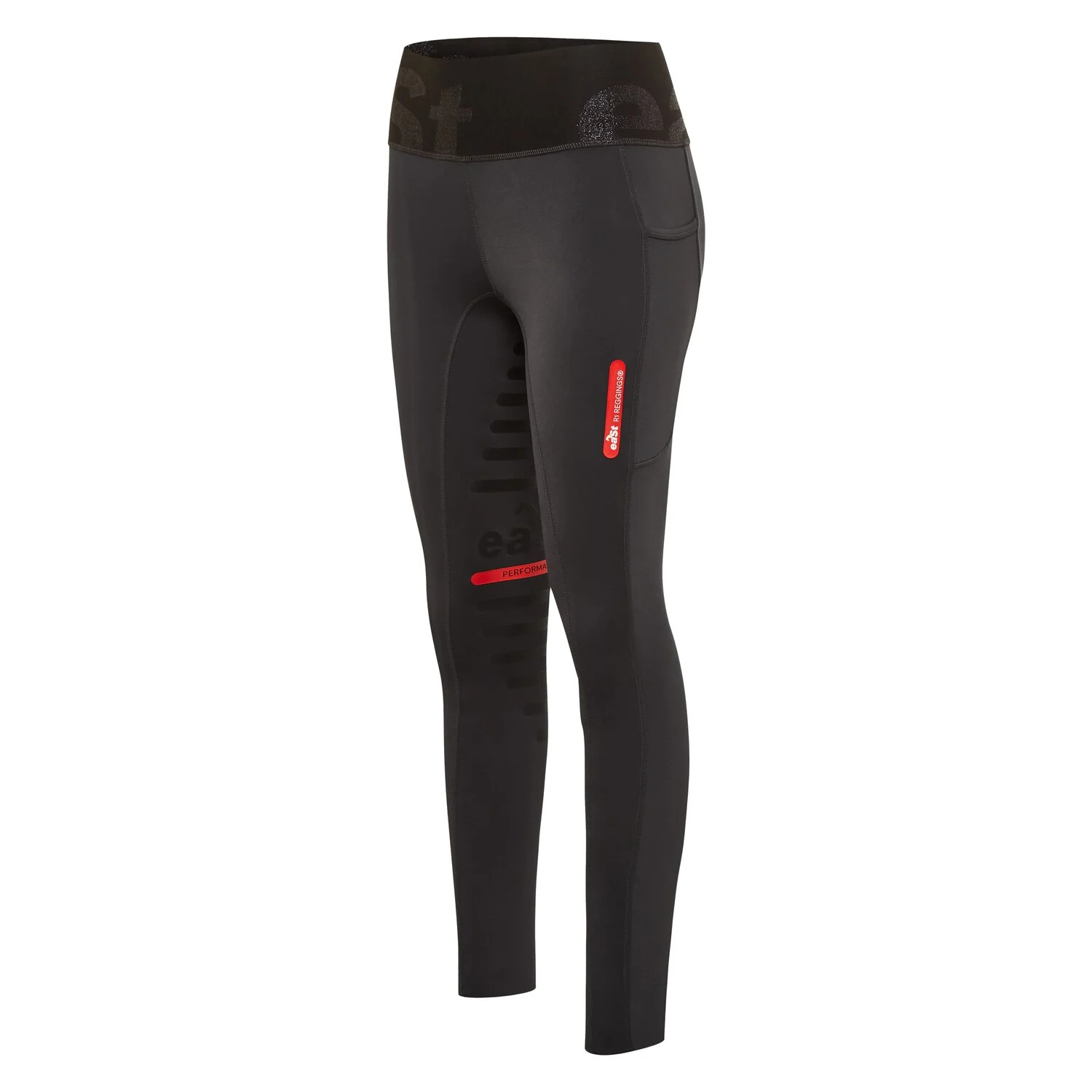 eaSt Reitleggins Reggings® R1 Highwaist Sparkle Mid Season Gr. L, Schwarz von East