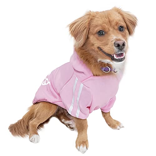 Eastlion Hund Pullover Welpen-T-Shirt Warm Pullover Mantel Pet Kleidung Bekleidung, Pink, Gr. M von Eastlion
