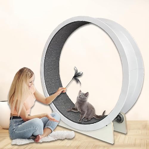 Katzenrad, Katzenlaufband, Laufrad zum Laufen, Kratzen und Klettern für Hauskatzen, 120 cm/47 Zoll Katzenlaufrad Katzenrad, Katzenlaufband, Laufrad zum Laufen, Kratzen und Klettern für Hauskatzen, 120 cm/47 Zoll Katzenlaufrad von Eastnmythet