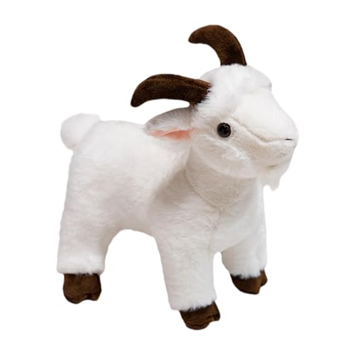 Eastuy 30cm Ziege Plüschtier Ziege Kuscheltier Stofftier Realistische Ziege Plüsch Spielzeug Weich und Kawa-ii Goat Plüschfigur Ziege Plus-HIE Geschenk für Kinder Mädchen Junge-n von Eastuy