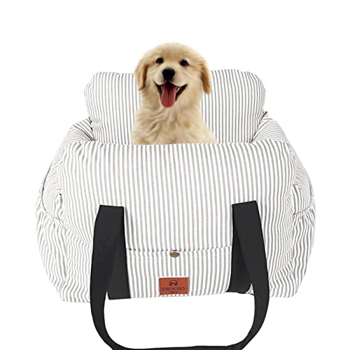 Eastuy Autositz für Hunde | Reisebett für Haustiere,Bequeme, gepolsterte Polsterung mit Verstellbarer Gurttasche für kleine Katzen. In Sekundenschnelle installiert. Leicht zu reinigen von Eastuy