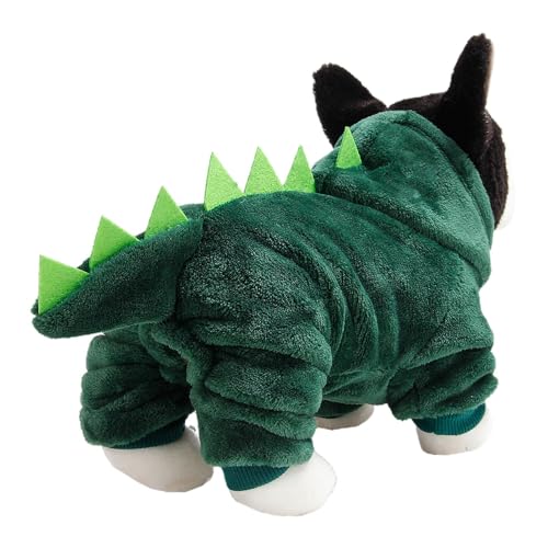 Eastuy Dinosaurier-Katzen- und Hunde-Hoodies | Haustierkleidung Lustiges Kostüm für Weihnachten | Atmungsaktives Weihnachts-Halloween-Hundekostüm für kleine Welpen, Hunde und Katzen von Eastuy