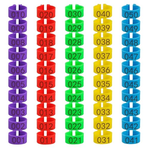 Eastuy Hähnchenschenkel-Ringe, Hähnchenschenkel-Ring-Clip, Hähnchenschenkel-Ring-Clip, Geflügel-Oberschenkel, nummerierte Band-Tags, Hühner-Beinringe zur Identifizierung von Enten und Geflügel Eastuy Hähnchenschenkel-Ringe, Hähnchenschenkel-Ring-Clip, Hähnchenschenkel-Ring-Clip, Geflügel-Oberschenkel, nummerierte Band-Tags, Hühner-Beinringe zur Identifizierung von Enten und Geflügel von Eastuy
