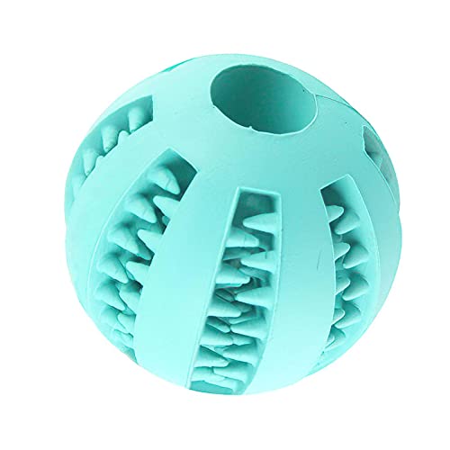 Eastuy Haustier-Ball-Spielzeug, Quietschender Gummiball Interaktives Hundezahnball-Spielzeug, Haustier-Kauball für mittelgroße Hunde Aggressive Kauer von Eastuy