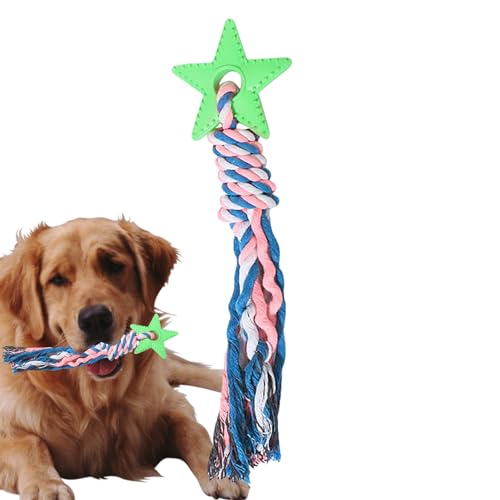 Eastuy Hundeseil-Kauspielzeug, Kauspielzeug zum Zahnen für Welpen, Tragbares Hunde-Kauspielzeug mit interaktivem Beißseil für Welpen, Hunde, kleine Katzen und Haustiere von Eastuy