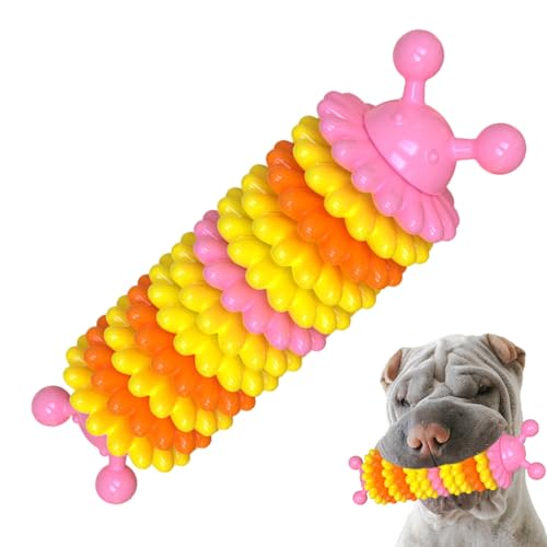 Eastuy Kauspielzeug für Hunde, Beißspielzeug für Hunde | Langlebiges Hundespielzeug, Kauspielzeug,Anreicherungsspielzeug für Hunde, interaktives Haustierspielzeug in Raupenform von Eastuy
