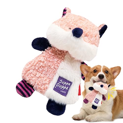 Eastuy Quietschspielzeug für kleine Hunde,Quietschspielzeug für Hunde - Süßes Tier-Kauspielzeug für Hunde | Interaktives Apportierspiel, Hundespielzeug für kleine und mittelgroße Hunde, reduziert von Eastuy