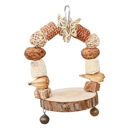 Eastuy Vogel-Kauschaukel-Spielzeug - Vogelkäfigzubehör,Sittichspielzeug, Schaukeln aus Holzblöcken, Papageienspielzeug für Käfig, Vogelspielzeug für Sittiche, Nymphensittiche, Sittiche, Wellensittiche Eastuy Vogel-Kauschaukel-Spielzeug - Vogelkäfigzubehör,Sittichspielzeug, Schaukeln aus Holzblöcken, Papageienspielzeug für Käfig, Vogelspielzeug für Sittiche, Nymphensittiche, Sittiche, Wellensittiche von Eastuy