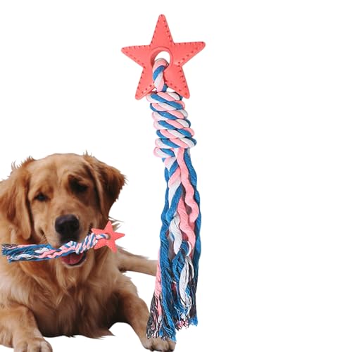 Eastuy Welpen-Stern-Beißspielzeug | Seil-Kauspielzeug zum Zahnen für Hunde | Tragbares Hunde-Kauspielzeug mit interaktivem Beißseil für Welpen, Hunde, kleine Katzen und Haustiere von Eastuy