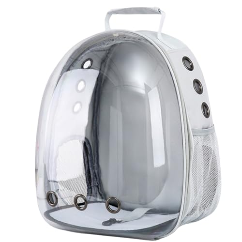 Katzentragerrucksack, Frontpack – Weltraumkapsel-Design, Haustier-Reiserucksack für kleine und mittelgroße Katzen/Hunde, atmungsaktive Luftpolster-Fenstertasche zum Wandern, Spazierengehen, Camping von Easwisa