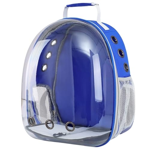 Katzentragerrucksack, Frontpack – Weltraumkapsel-Design, Haustier-Reiserucksack für kleine und mittelgroße Katzen/Hunde, atmungsaktive Luftpolster-Fenstertasche zum Wandern, Spazierengehen, Camping von Easwisa
