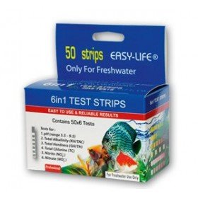 Wassertest  Easy-Life 6in1 Test-Strips - 50 Teststreifen von Easy-Life