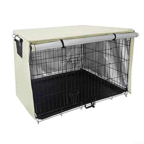 Hundekäfig-Abdeckung für Drahtkisten, wasserdicht, winddicht, Oxford-Tuch für kleine und mittelgroße und große Hundekäfige (79 x 50,8 x 53 cm) von EasyByMall