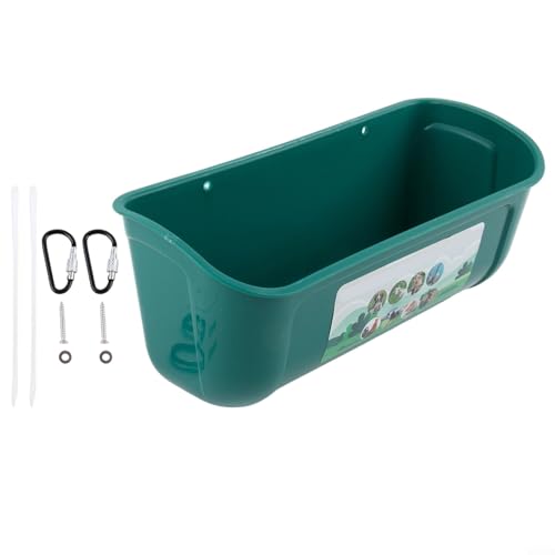 Hygienische Futtertrog für Hühner, perfekt für Enten und andere Kleintiere (grün) von EasyByMall